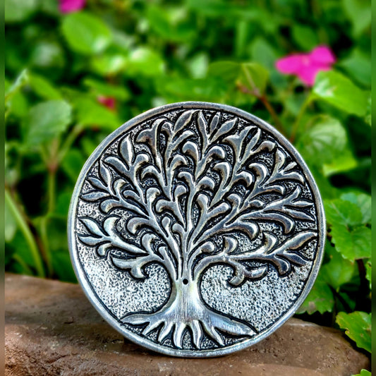 Tree of Life Aluminum Incense Stick Ash Holder