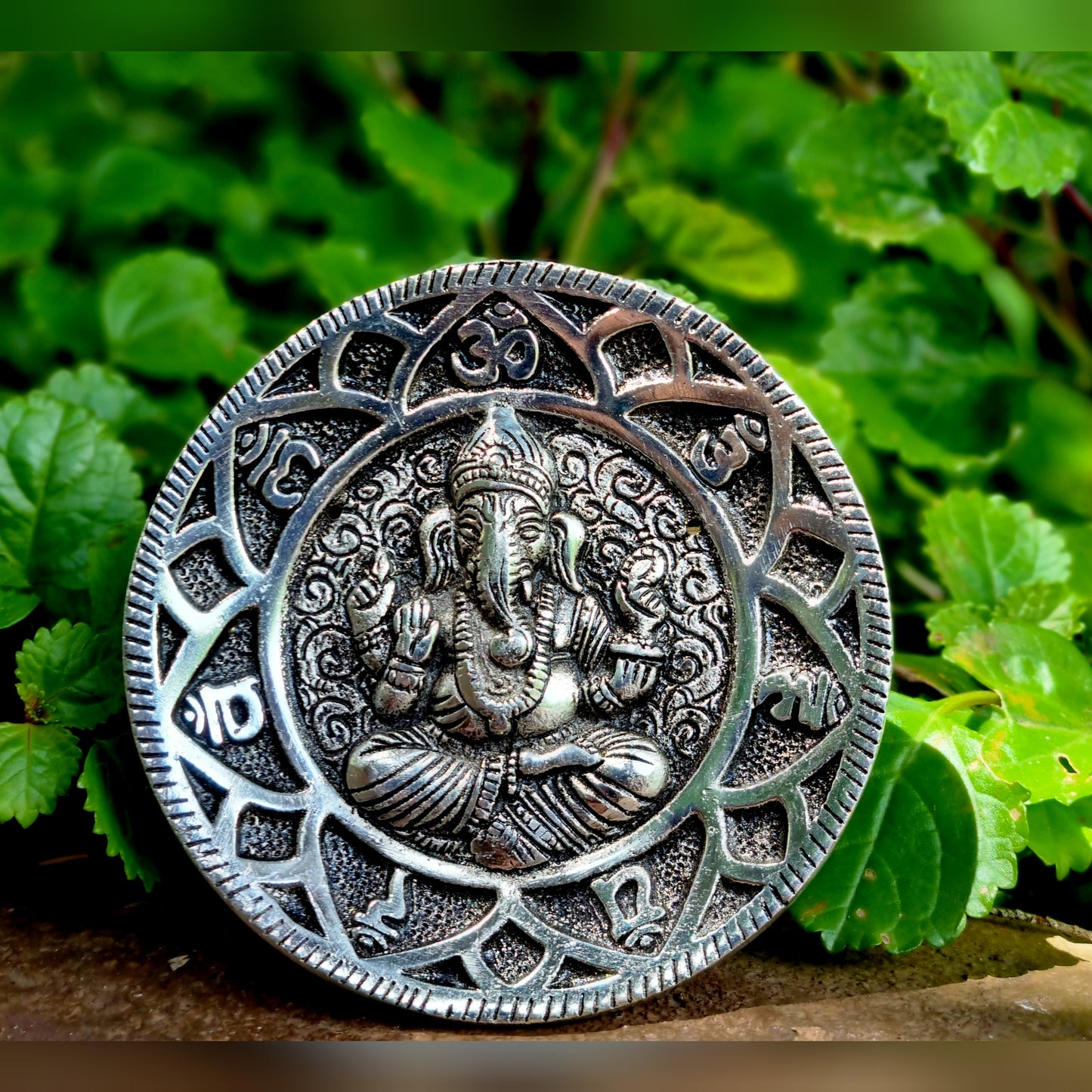 Ganesha Aluminum Incense Stick Ash Holder